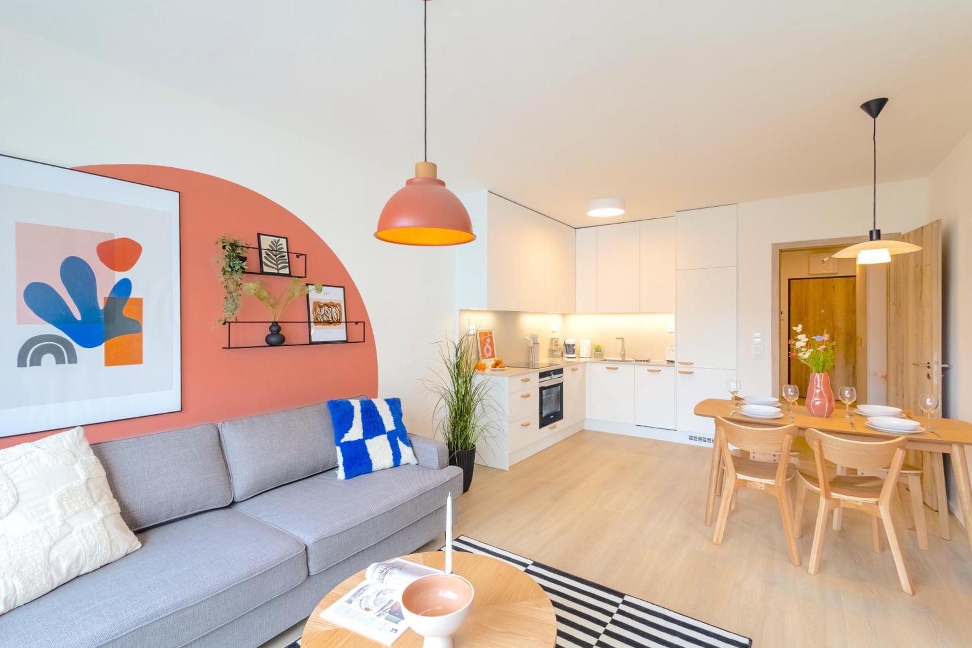 Appartement Design - Balcony, Free Parking, Yoga, 10 Mins To Center, By Gravity Prague
